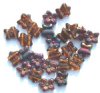 25 12x14mm Medium Topaz Vitrail Two Hole Flowers